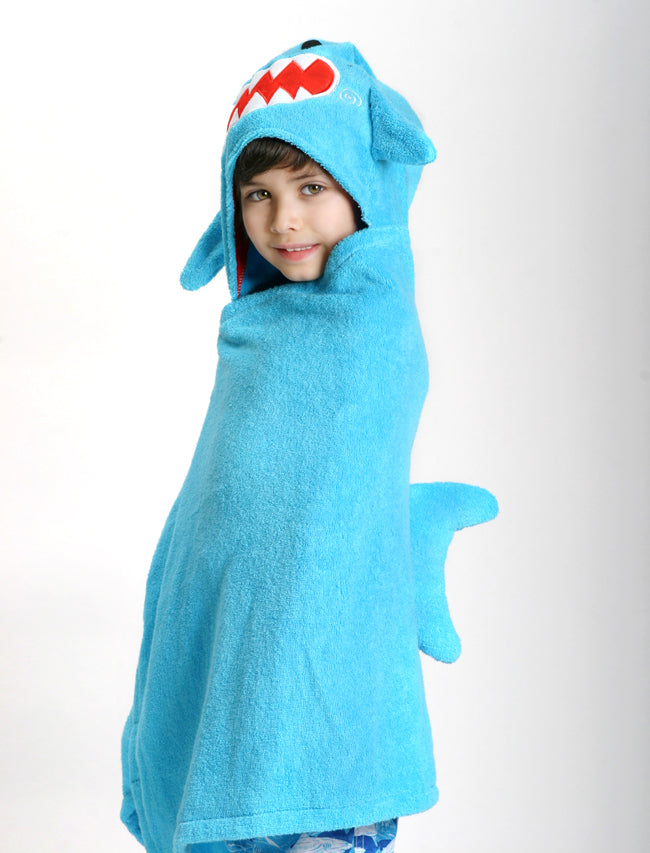 Kids Plush Terry Hooded Bath Towel