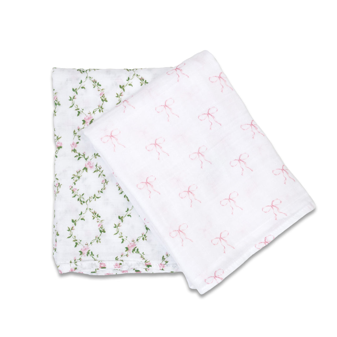 2pk Cotton Muslin Swaddle Blanket - 40x40