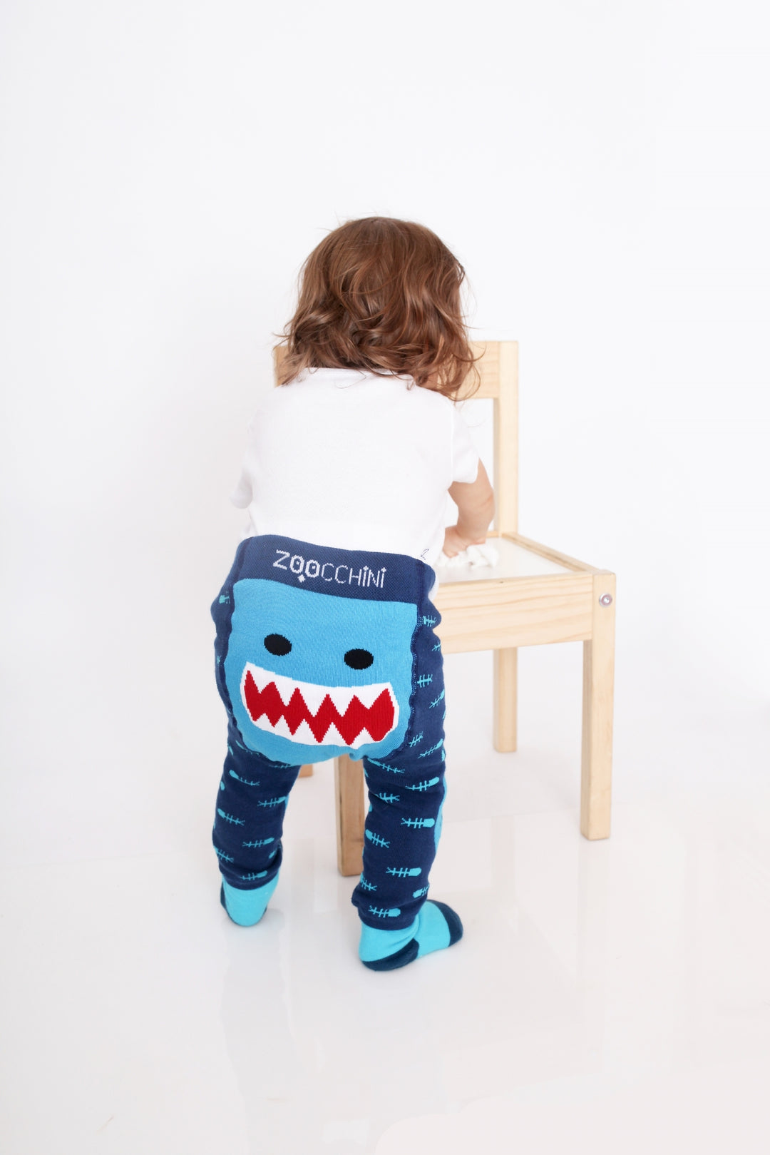 grip+easy™ Comfort Crawler Legging & Sock Set - Sherman Shark