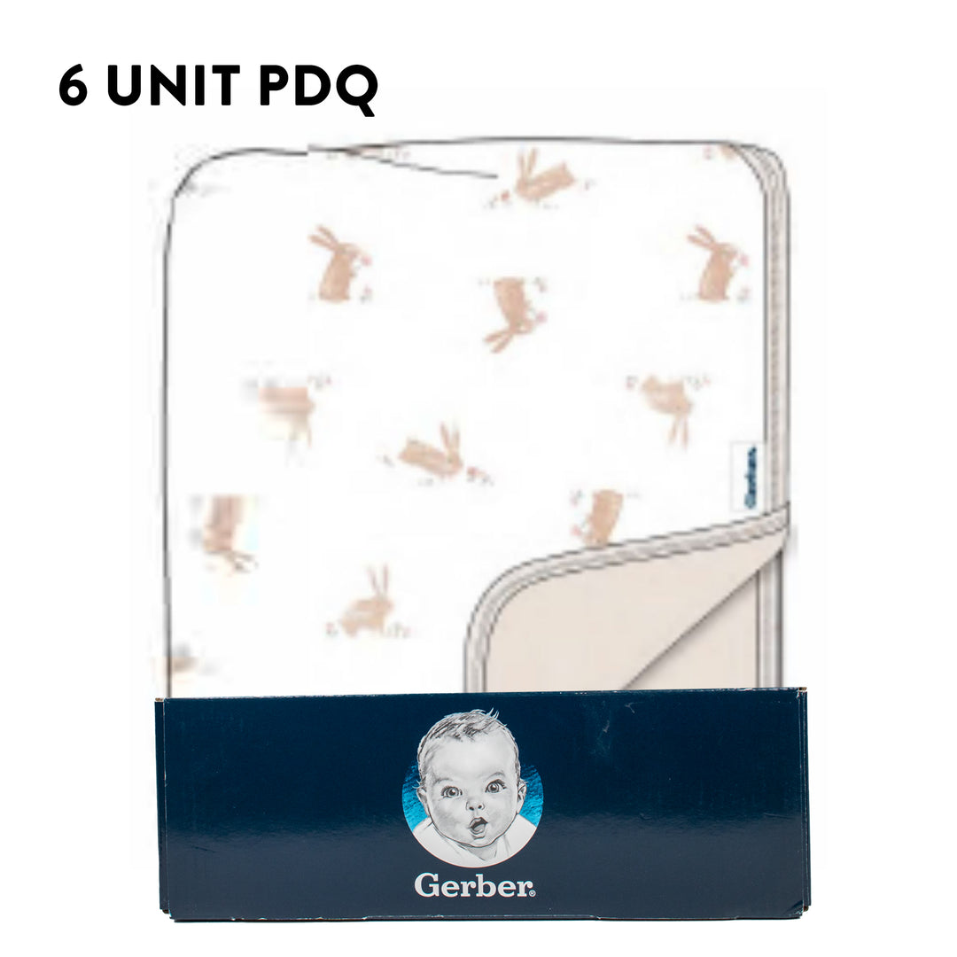 Gerber - OP2304 - 2ply Plush Blanket - Retro Floral - PDQ 2 ply Plush Blanket - Retro Floral - PDQ (6 Units) 013618470462