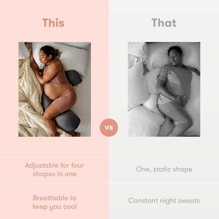 Adjustable Keep-Cool Pregnancy Pillow - ENG ONLY