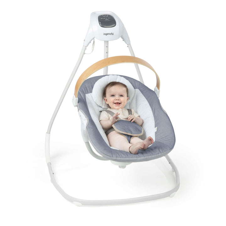 SimpleComfort Compact Soothing Swing - Chambray