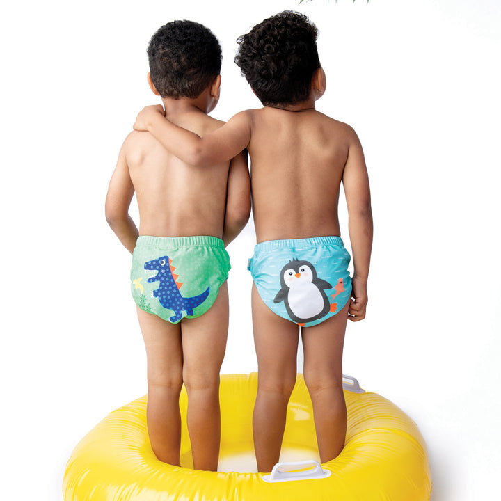 Baby-Toddler Knit Swim Diaper 2 Piece Set