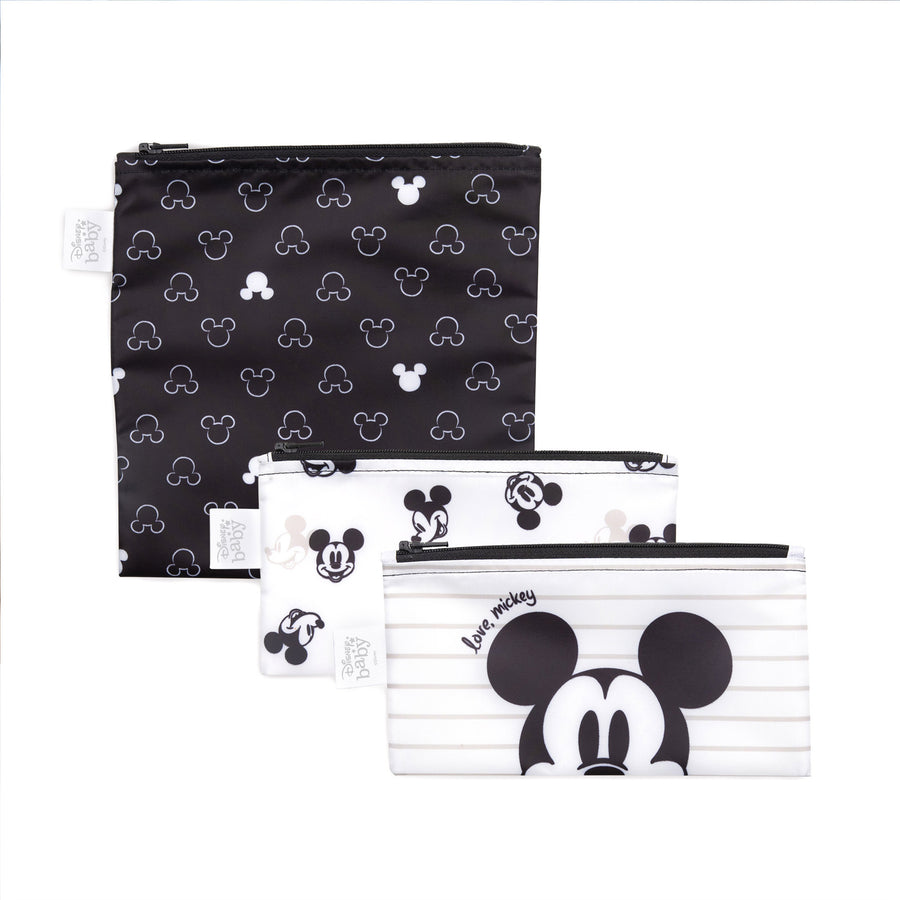 d - Bumkins - Reusable Snack Bag 3PK - Disney - Love Mickey Disney - Reusable Snack Bag 3pk - Love Mickey 014292647577