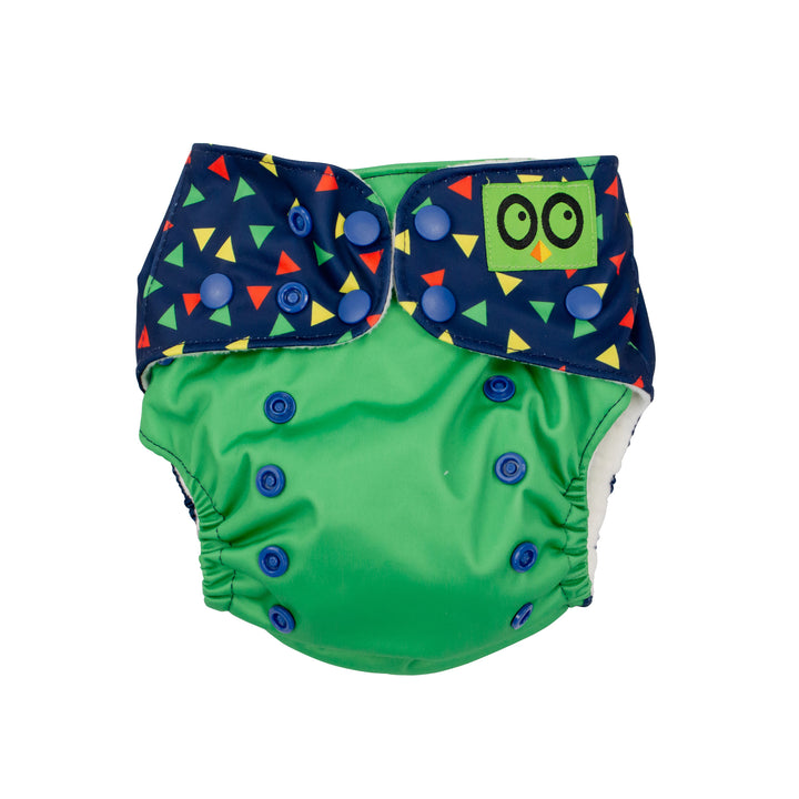 One Size Reusable Pocket Diaper with 2pk Insert