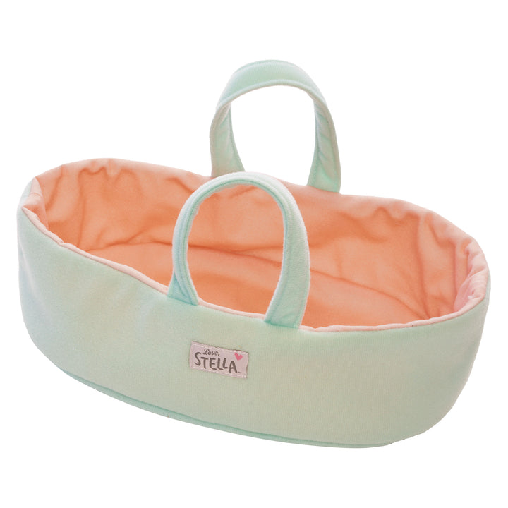 Love, Stella My First Doll & Bassinet Peach
