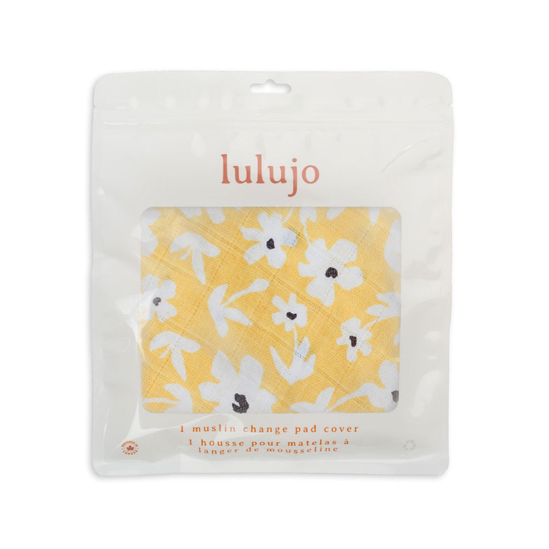 Change Pad Cover - Boho - Yellow Wildflowers