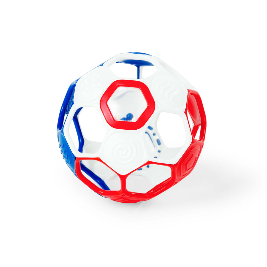 Bright Starts - Grippin’ Goals Rattle Ball – RedWhiteBlue Grippin’ Goals Rattle Ball – Red, White & Blue 074451169227
