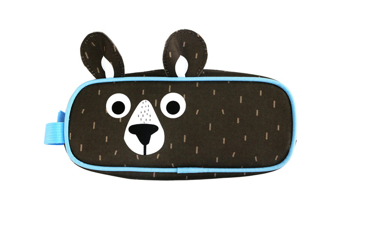 d - ZOOCCHINI - Printed Pencil Case - Bear Printed Pencil Case - Bosley the Bear 810608033528