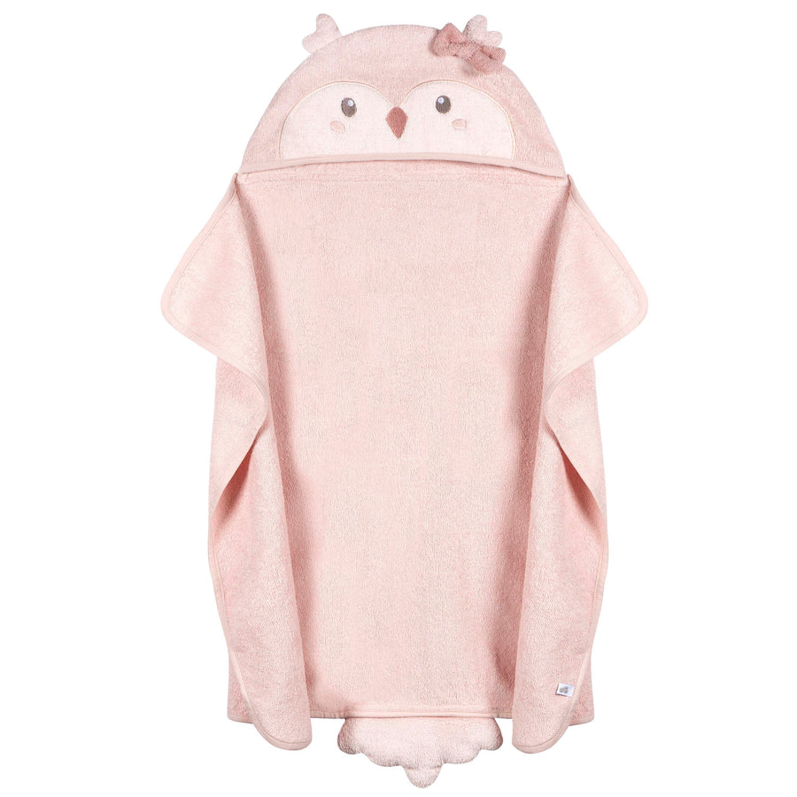 Just Born - OP2401 - 1pk Character Towel - Pink Just Born by Gerber Baby Girl 1-Pack Character Towel - PINK 032633138225