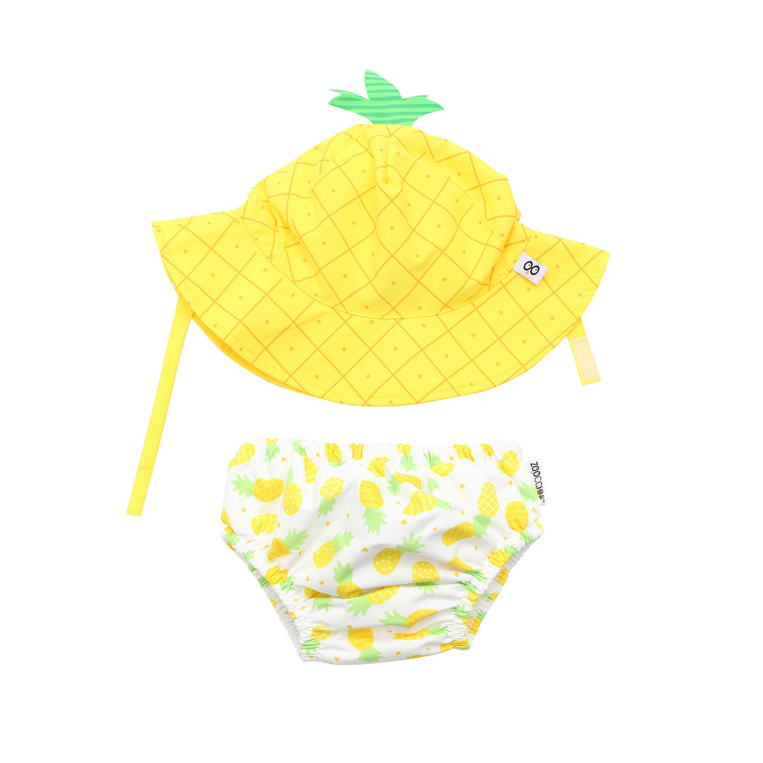 UPF50+ Baby Swim Diaper & Sun Hat Set