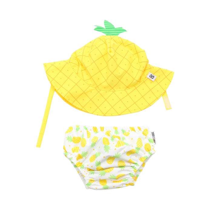 UPF50+ Baby Swim Diaper & Sun Hat Set