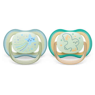 Ultra Air Pacifier Nighttime Glow - 2 Pack