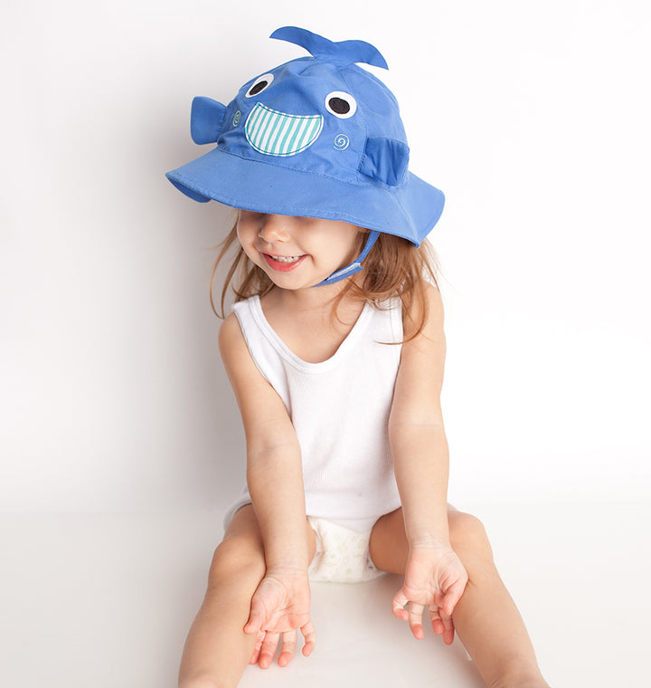 UPF50+ Baby Sun Hat - Whale