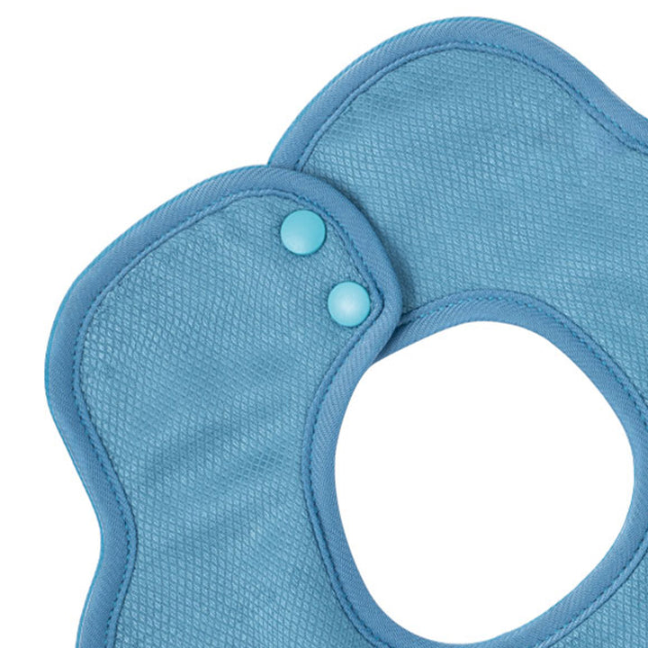 Kaffle Roundabout Drool Bibs 3 Pack - Blue, Light Blue, Grey