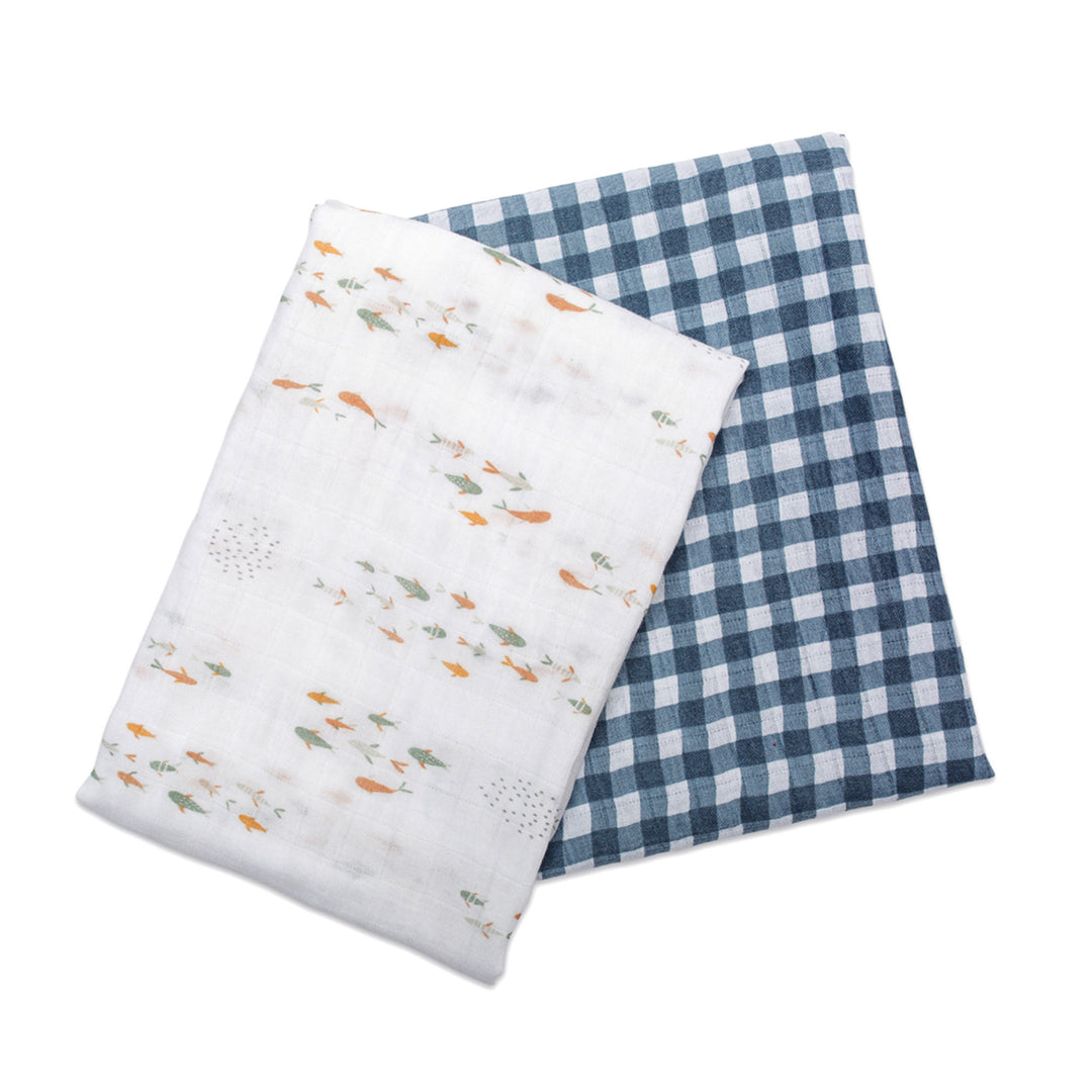 2pk Cotton Muslin Swaddle Blanket - 40x40