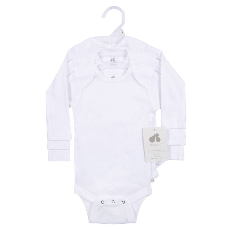 Onesies Long Sleeve Bodysuits - 3pk