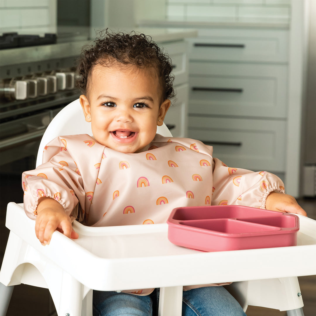 Silicone Plate and Lid Set- Burgundy