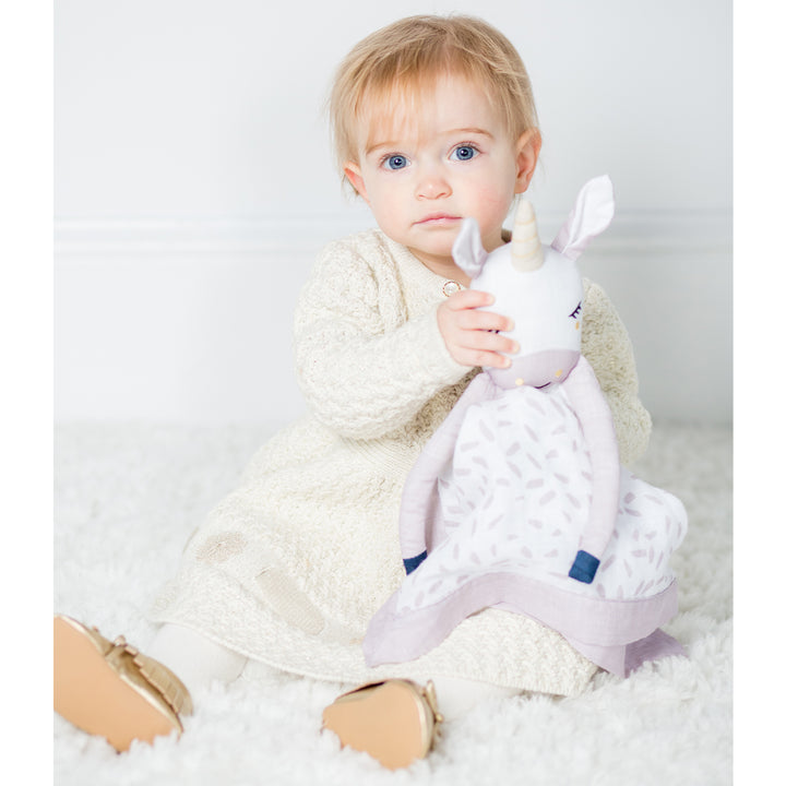 Cotton Muslin Lovey - Unicorn