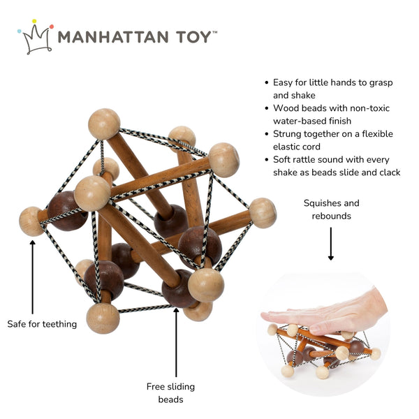 Artful Skwish Wooden Baby Rattle