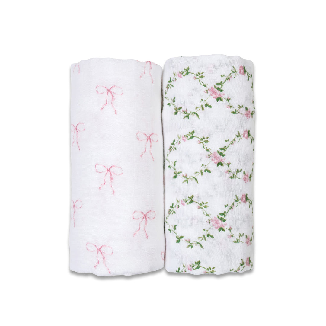 2pk Cotton Muslin Swaddle Blanket - 40x40