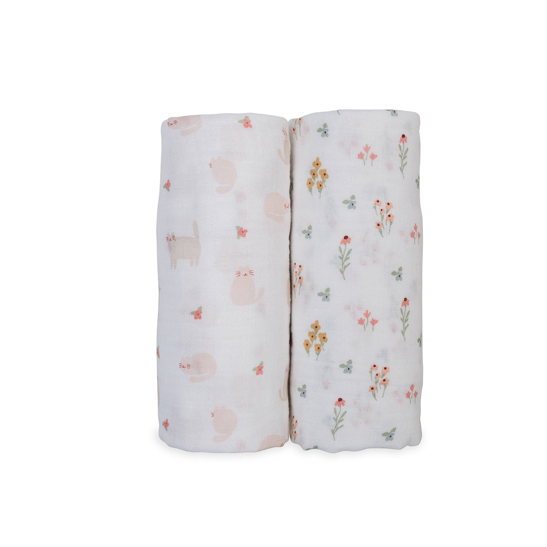 2pk Cotton Muslin Swaddle Blanket - 40x40