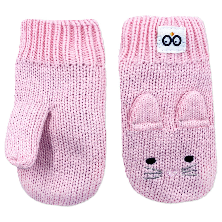 d -ZOOCCHINI - BabyToddler Knit Mittens Beatrice Bunny 6-12M BabyToddler Knit Mittens - Beatrice the Bunny 810608030848