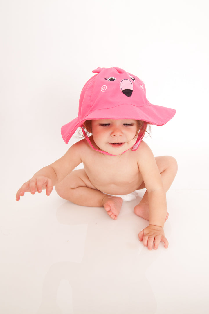 UPF50+ Baby Sun Hat - Flamingo