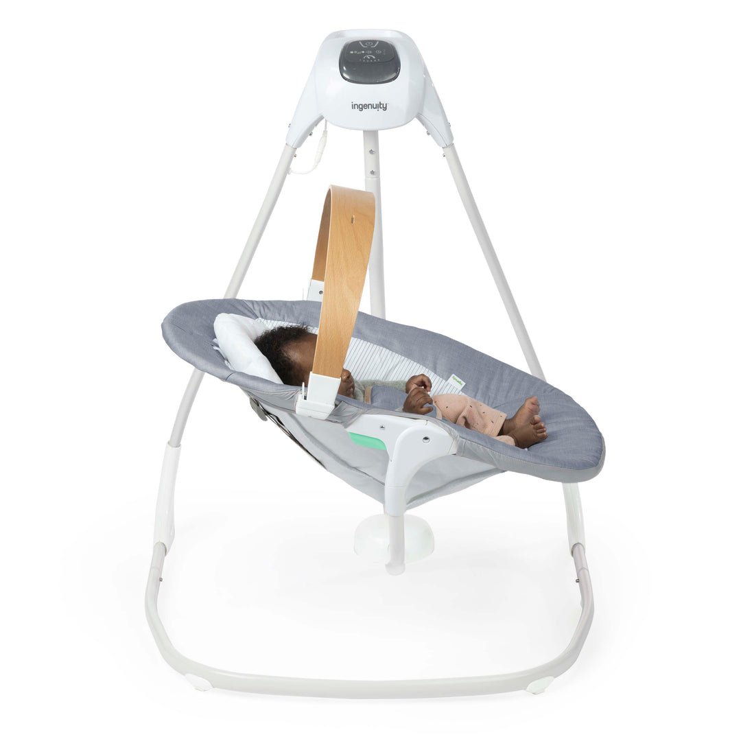 SimpleComfort Compact Soothing Swing - Chambray