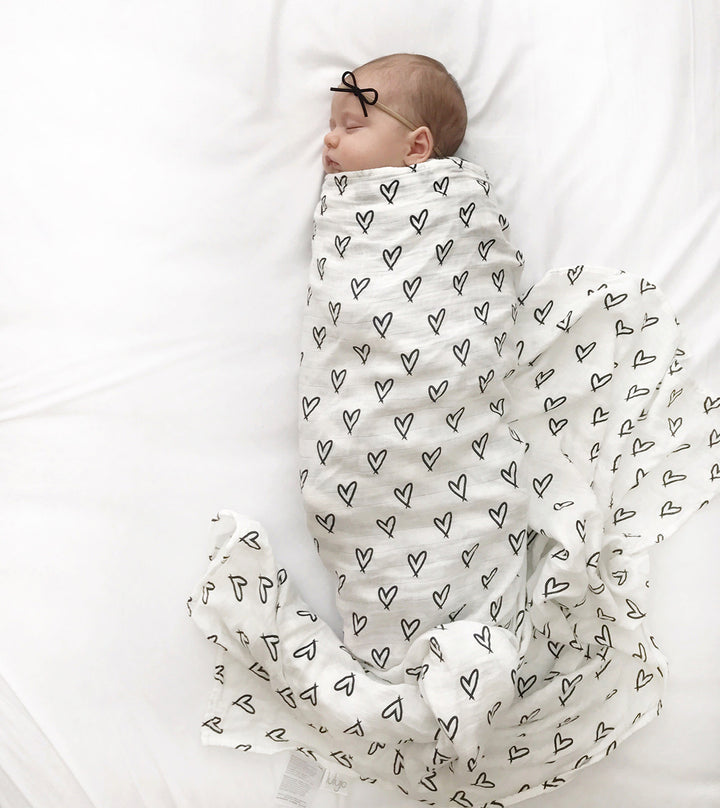 Bamboo Cotton Muslin Swaddle Blanket - 47x47