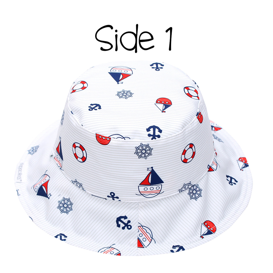 Reversible Kids UPF50+ Patterned Sun Hat