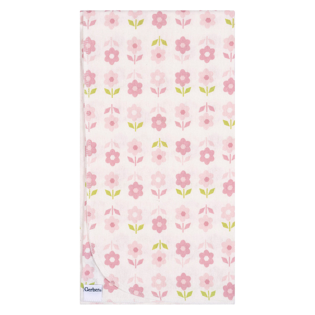 Flannel Receiving Blanket - 4pk