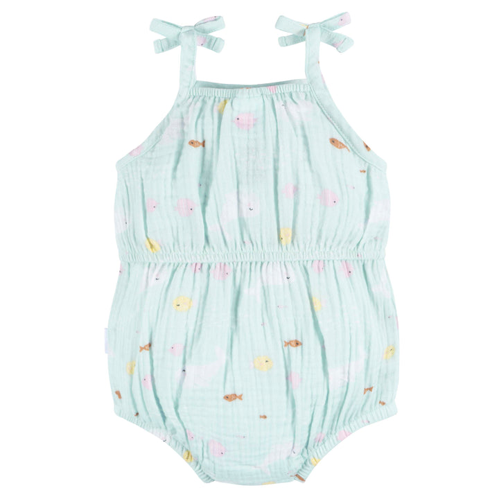 Toddler Romper with Bow Girl - Ocean Prepack (2x12M) (2x18M) (2x24M)