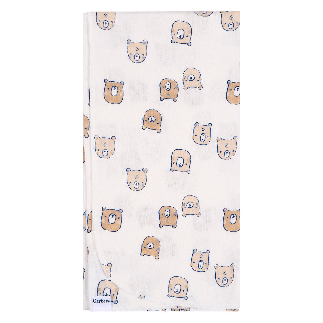 Flannel Receiving Blanket - 4pk