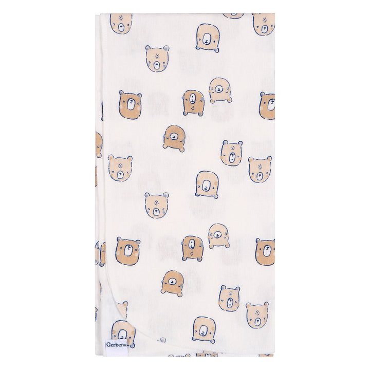 Flannel Receiving Blanket - 4pk
