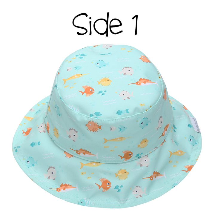 Reversible Kids UPF50+ Patterned Sun Hat