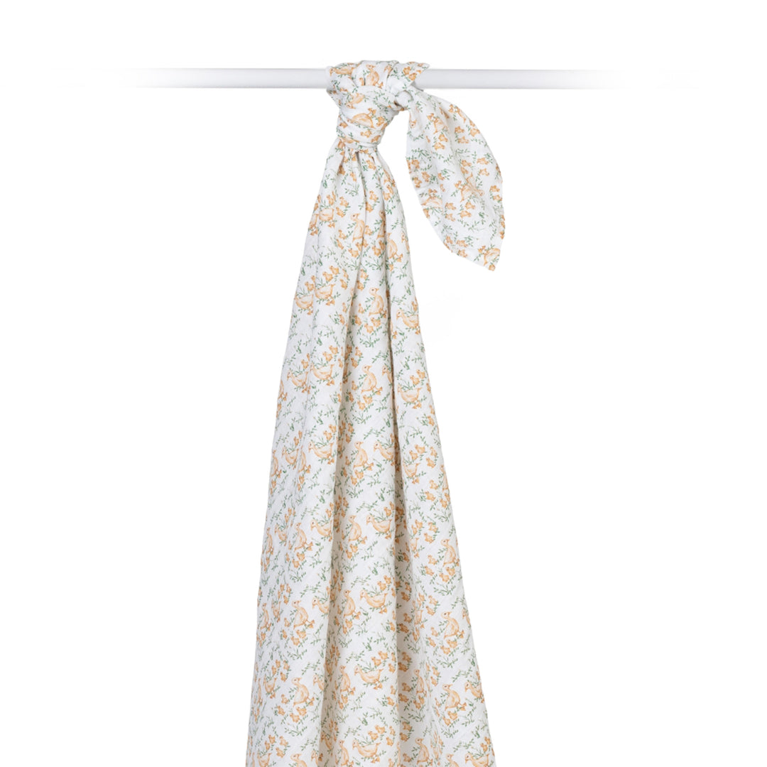 Couverture d'emmaillotage en mousseline de coton - 40 x 40