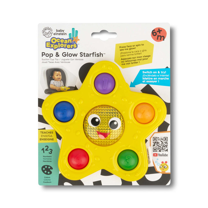 Pop & Glow Starfish™ Suction Cup Toy