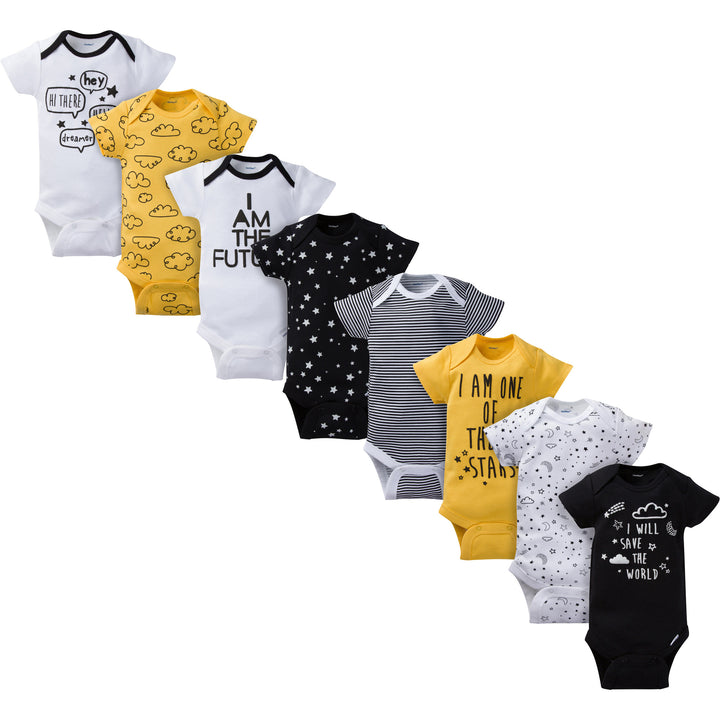 Short Sleeve Bodysuit Onesies - 8pk