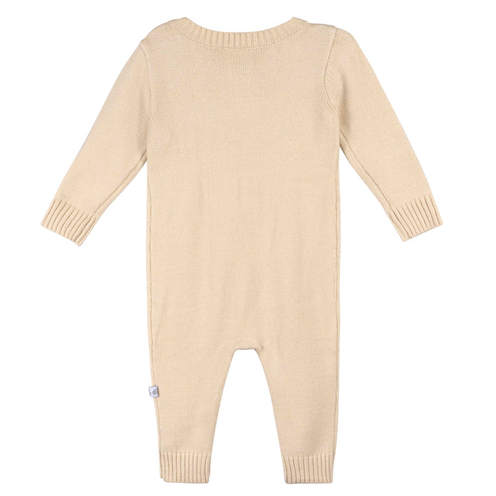 Just Born by Gerber Baby Neutral 1-Pack Sweater Knit Romper - TAN