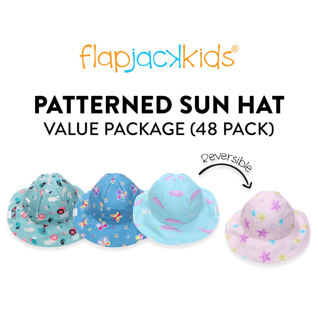 FlapJackKids - Reversible Patterned Hats - 7.5% OFF with 48 Hat buy-in