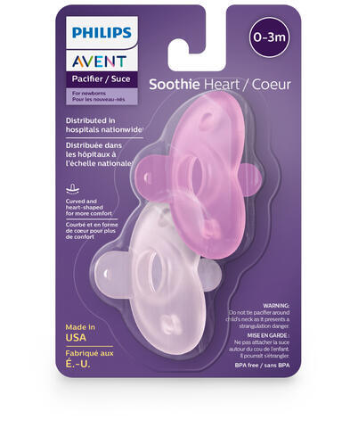 Soothie Heart Pacifier - 2 pack