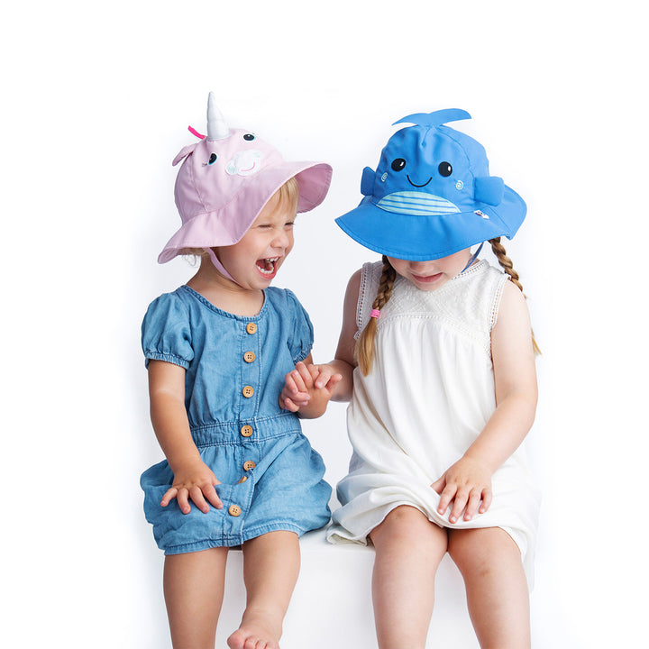 UPF50+ Baby Sun Hat - Whale