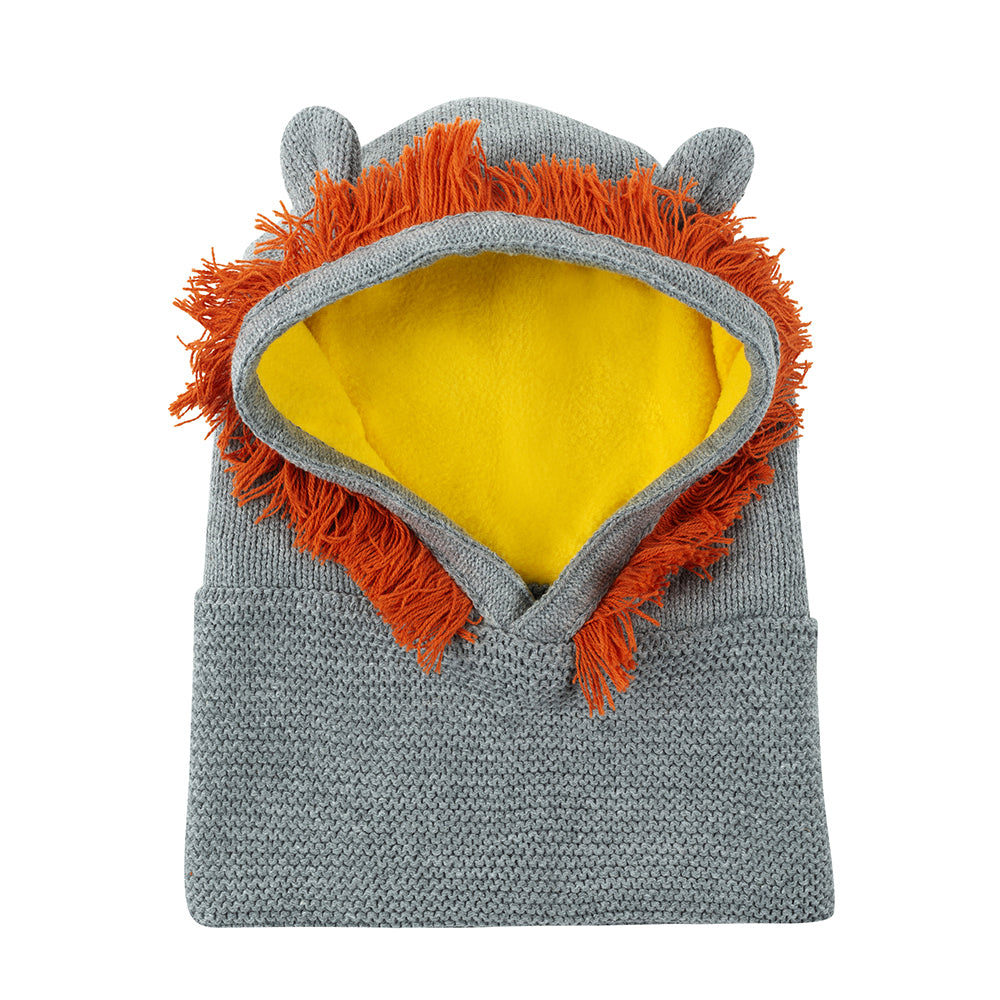 d - ZOOCCHINI - BabyTodlr Knit Balaclava Hat LeoLion 6-12M BabyToddler Knit Balaclava Hat - Leo the Lion 810608030961