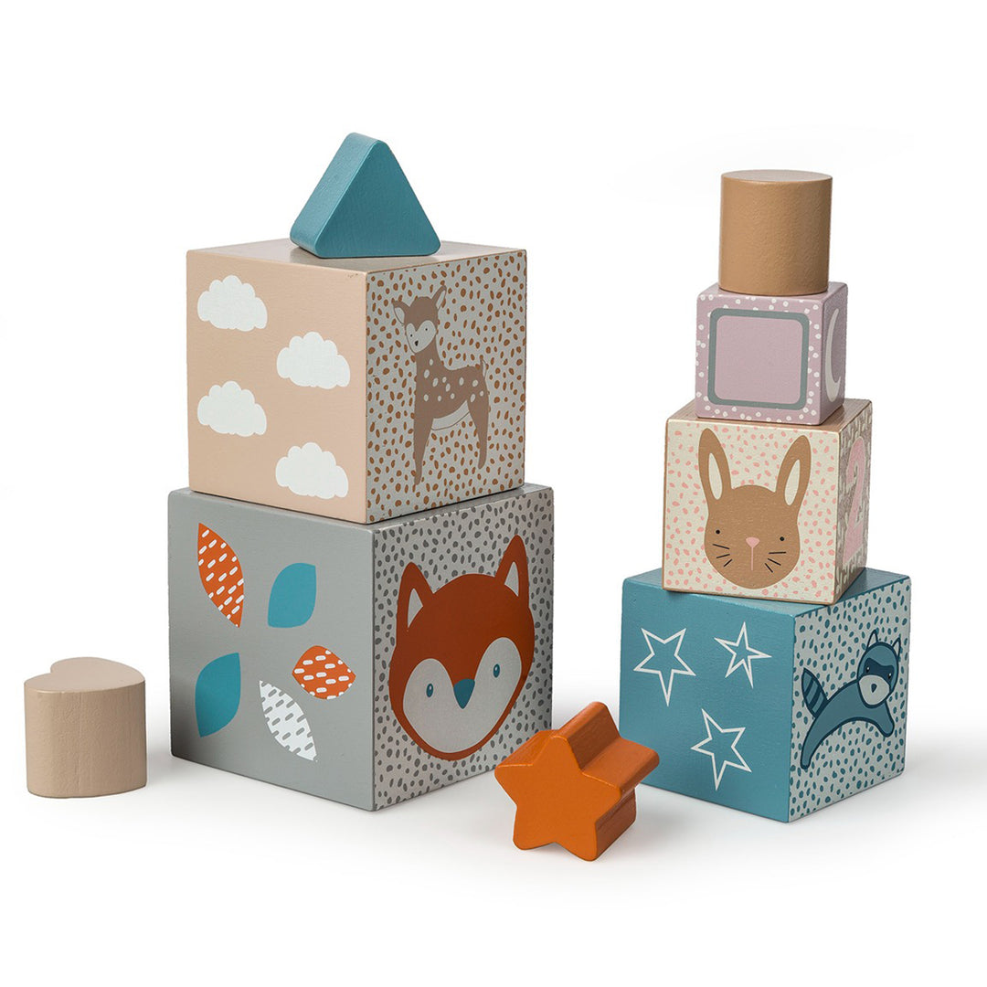 Leika - Wooden Nesting + Stacking Blocks