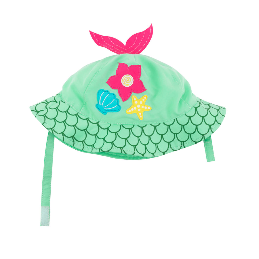 d - ZOOCCHINI - UPF50+ Baby Sun Hat Mermaid 3-6m UPF50+ Baby Sun Hat - Mermaid 855409006791