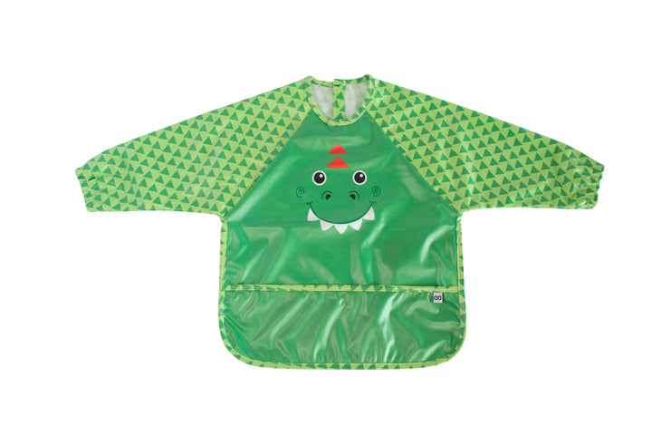 d - ZOOCCHINI - Sleeved Bib - Art Smock - Devin the Dinosaur Sleeved Bib  Art Smock - Devin the Dinosaur 810608033023