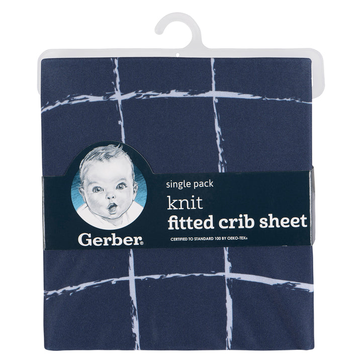 Knit Crib Sheet - Coastal Calm - Navy