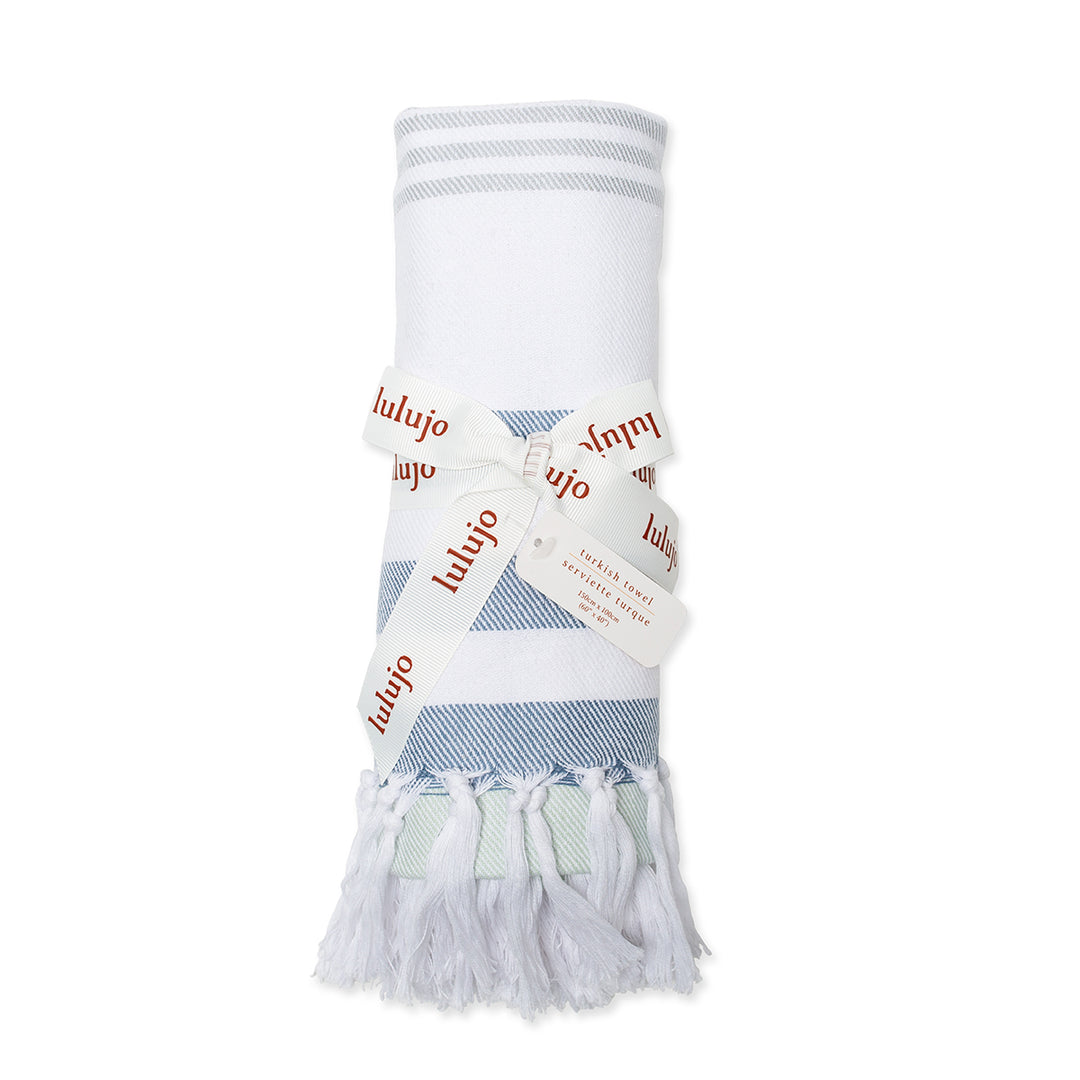 Turkish Towel - Watery Blue