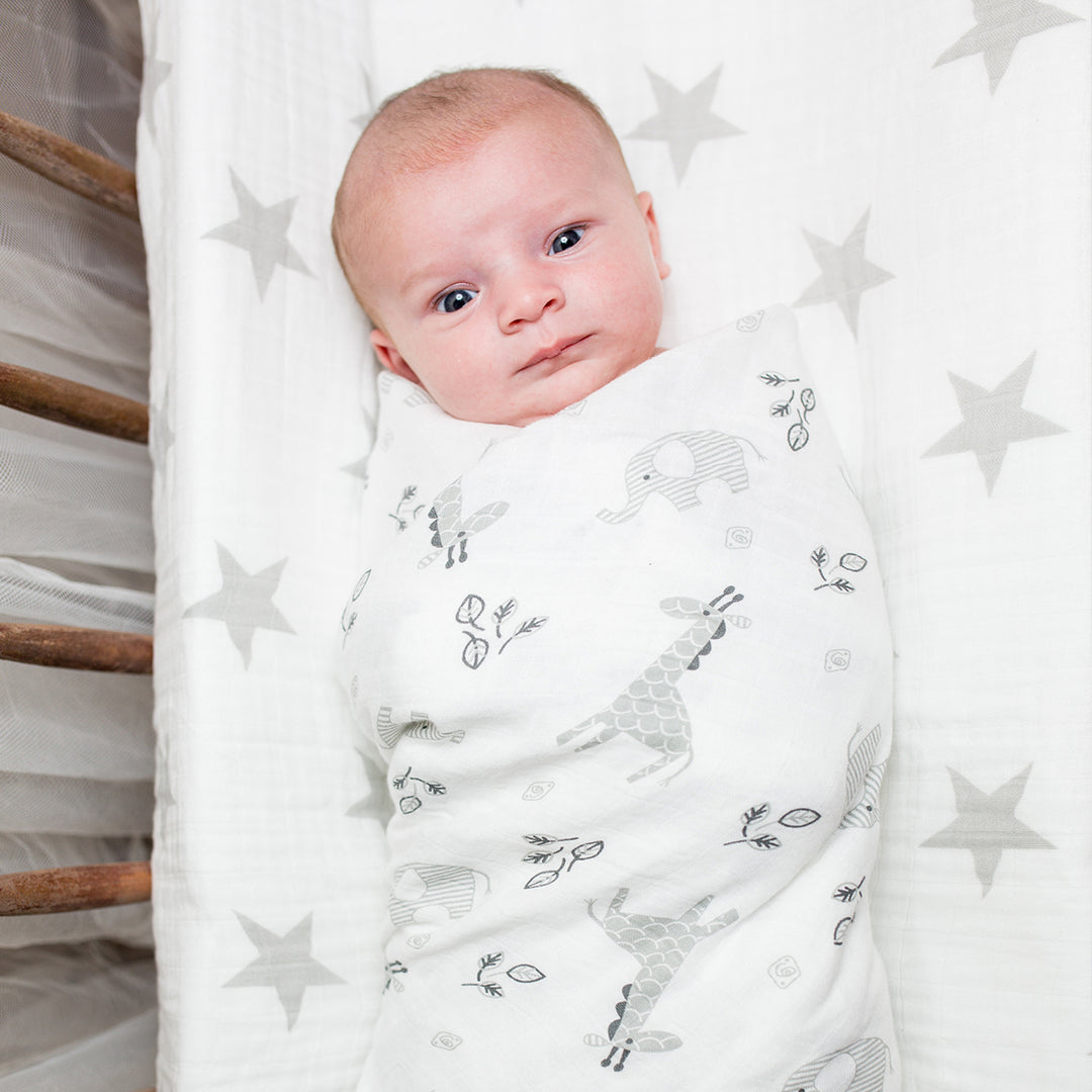 Cotton Muslin Swaddle Blanket - Afrique